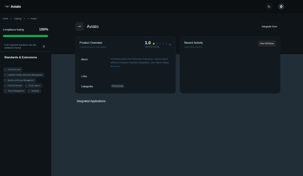 Ionite product screen